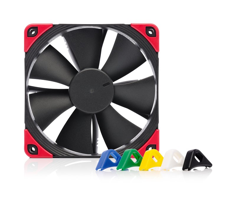 Noctua NF-F12 PWM chromax.Black.swap, Premium Quiet Fan, 4-Pin (120mm, Black) - Image 1